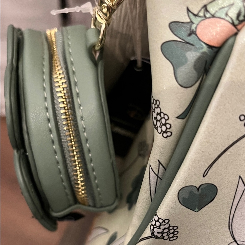 Loungefly Disney Tinker Bell Tote Bag - Mint Green - Picture 4 of 8
